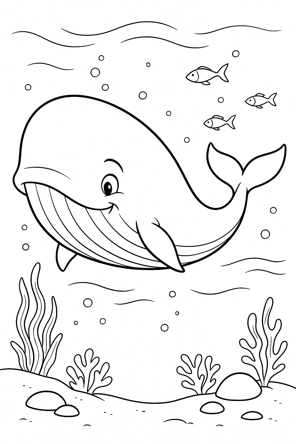 coloriages gratuits animaux aquatiques la baleine