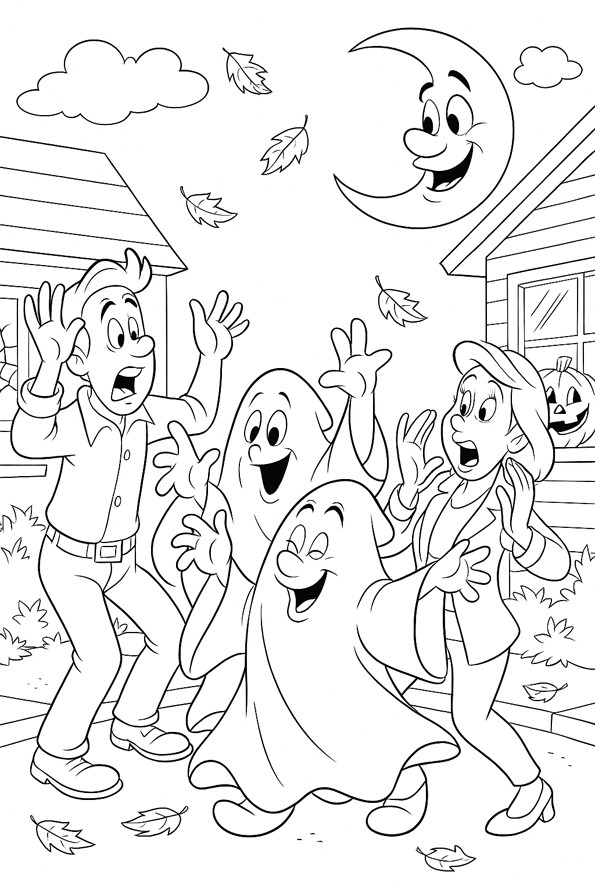 coloriages gratuits halloween enfants effrayant d'halloween