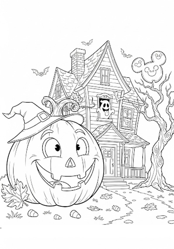 coloriages gratuits halloween une citrouille d'halloween