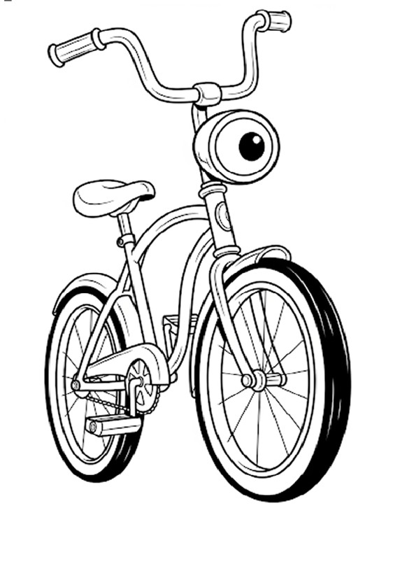 coloriages gratuits les véhicules une moto a colorier