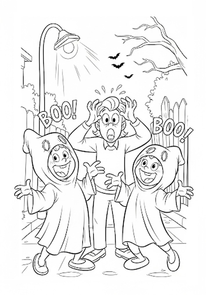 Enfants déguisés pour Halloween