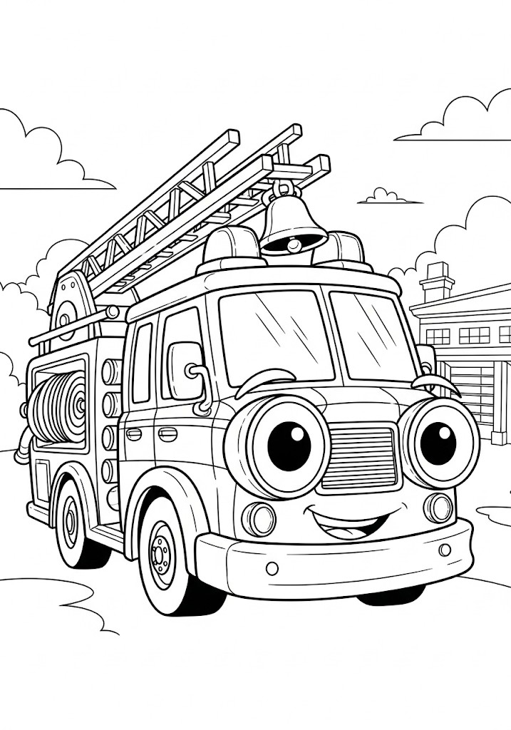 Voiture de course à colorier